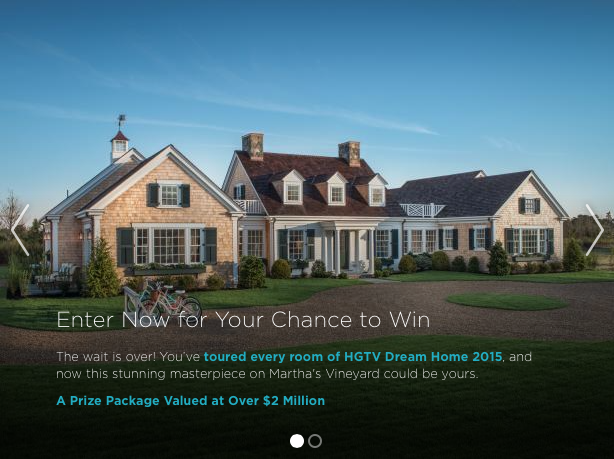Enter to win the HGTV Dream Home!