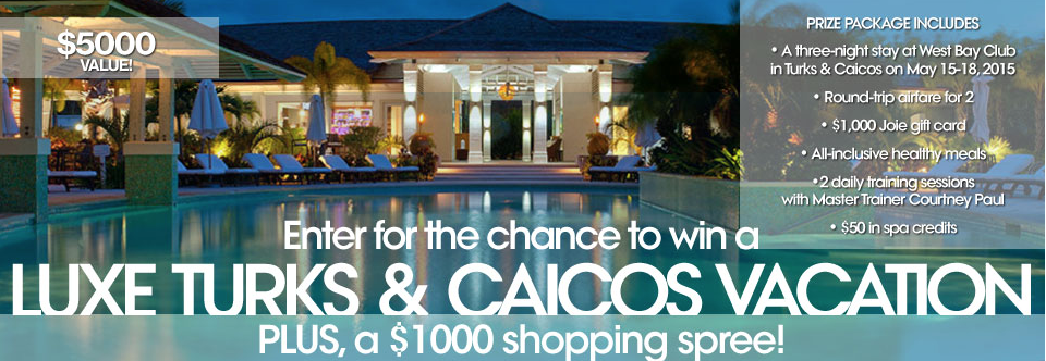 Enter for a chance to win a trip to Turks & Caicos!