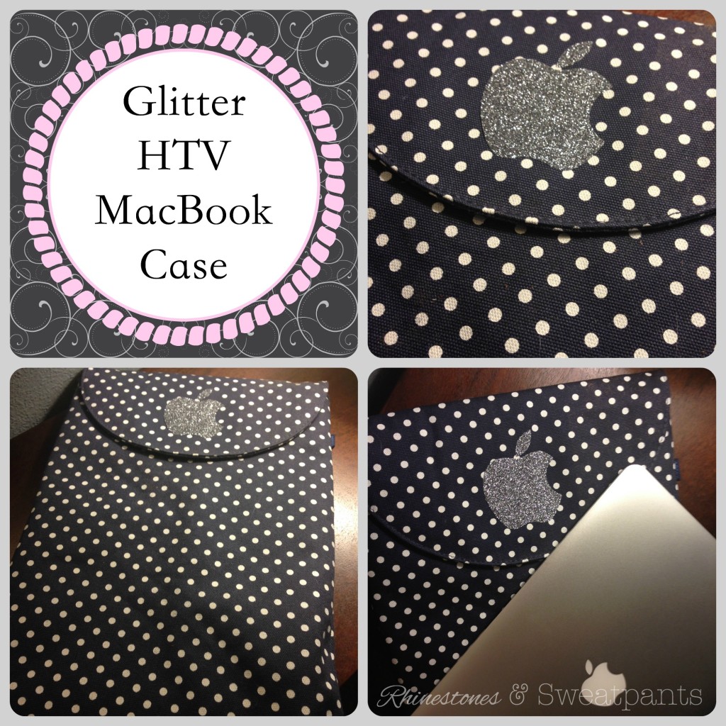 Glitter HTV MacBook Case