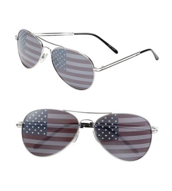 Patriotic Aviator Sunglasses