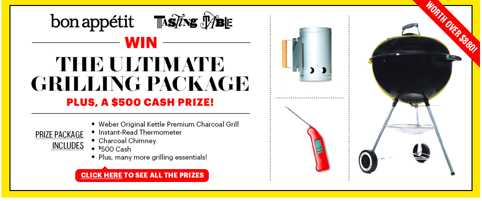 Win the ultimate grilling package and $500!