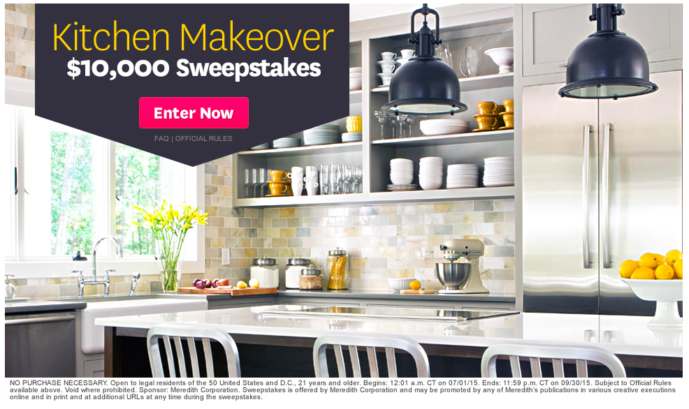 $10,000 Kitchen Makeover Sweepstakes