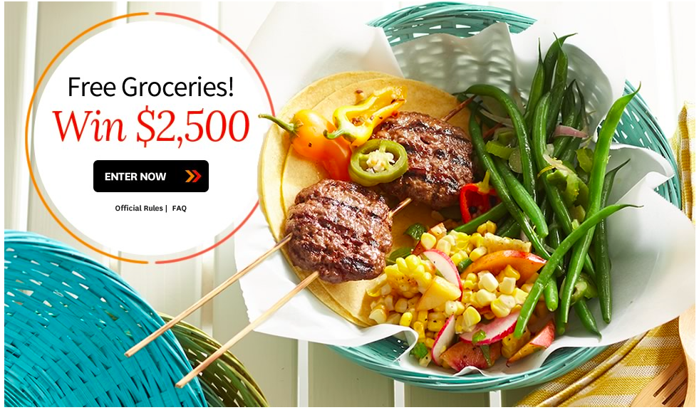 Enter to win $2,500 for groceries