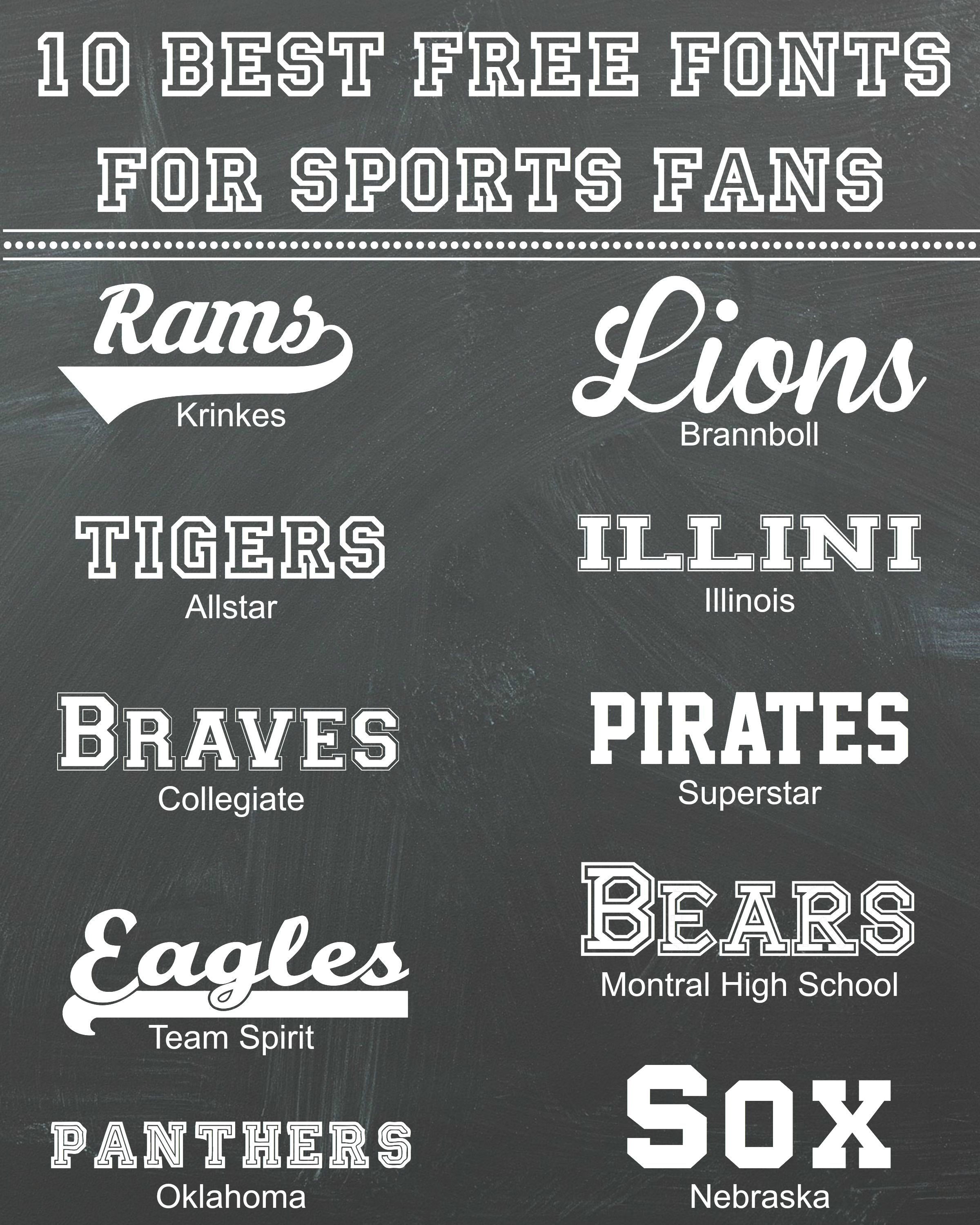 10 Best Free Fonts for Sports Fans - Rosewood and Grace