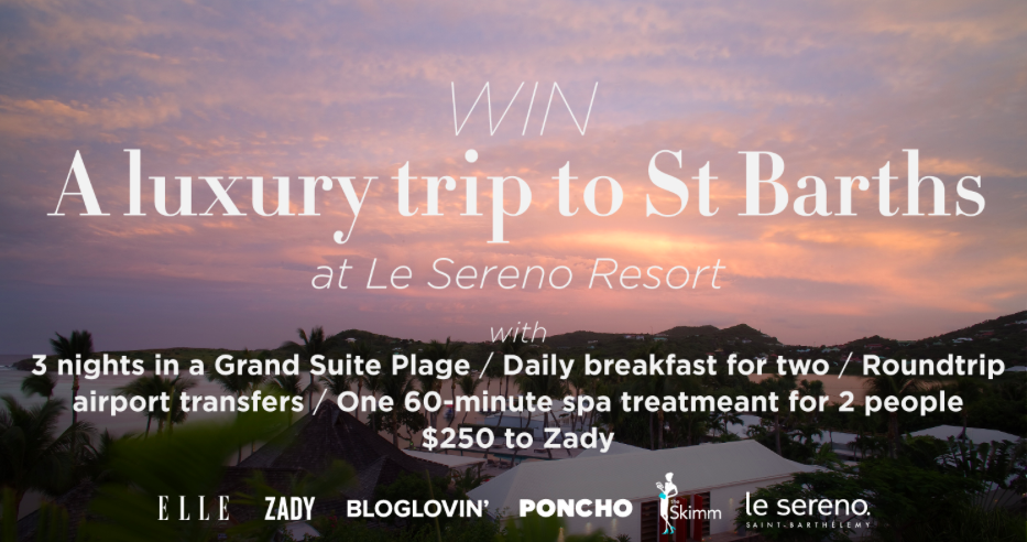 Win a trip to St. Barth's