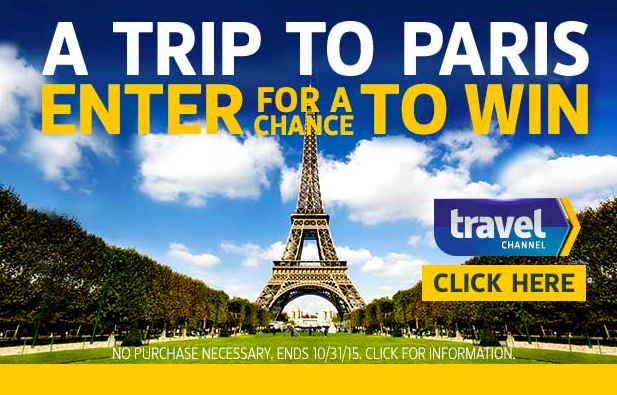 Enter to win a trip to Paris!