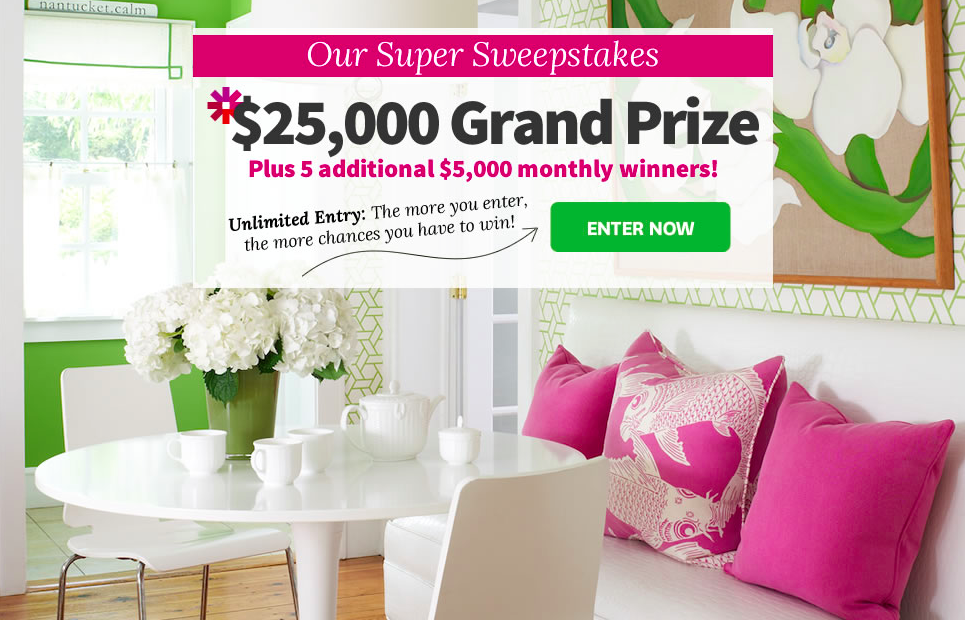 Enter to win $25,000 from Better Homes & Gardens